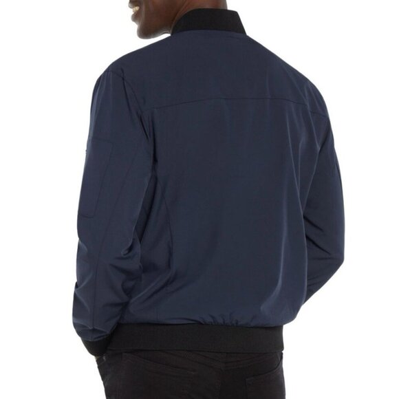 Express Men’s Lightweight Bomber Jacket Navy Blue Full Zip Size XXL - NWT $148 - Picture 2 of 16